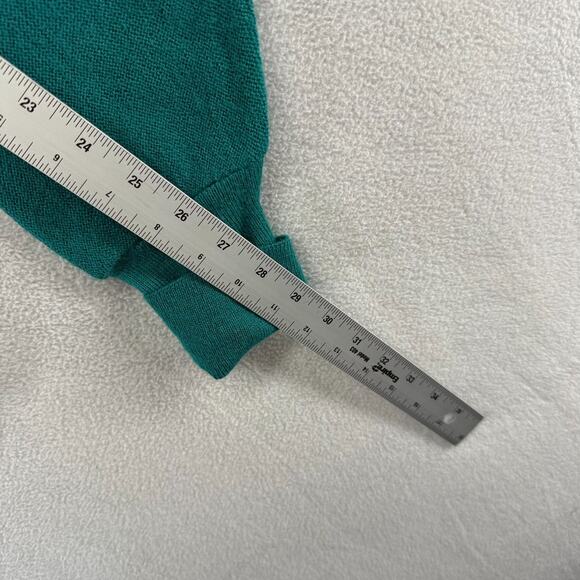 Vintage London Fog Cardigan Sweater Men's Medium Blue Made In USA Knit Grandpa - Picture 5 of 8